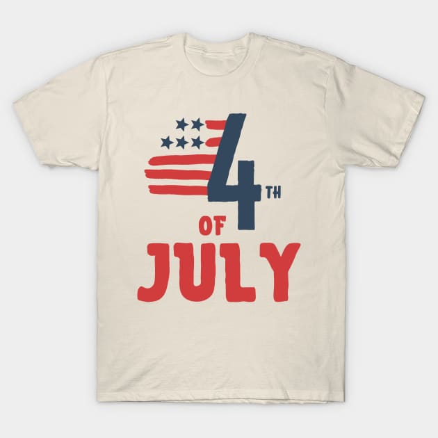 4th of July T-Shirt by Sam D